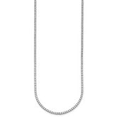14k White Gold 5 1/2 carat Lab Grown Diamond VS/SI+ G+ Complete Round 22 inch Straight Tennis Necklace